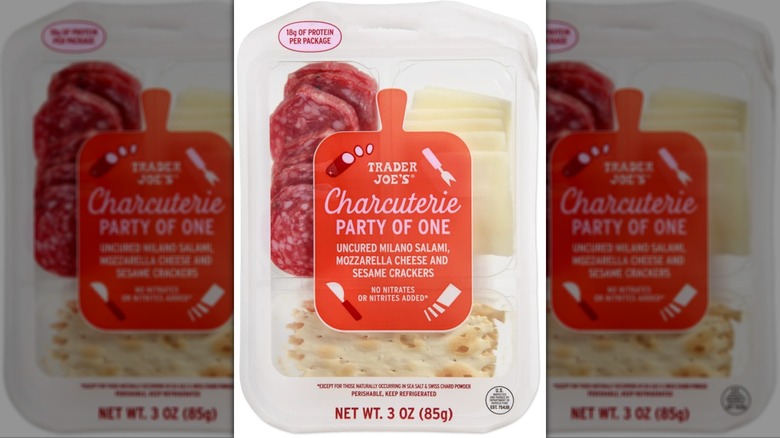 plastic container of solo charcuterie
