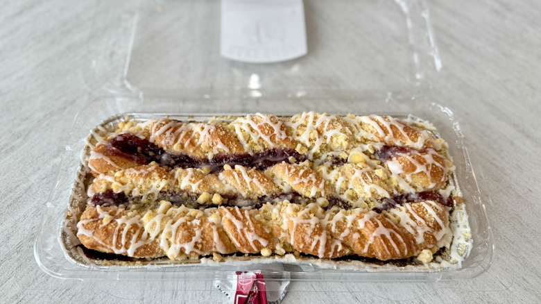 Raspberry Strip Danish
