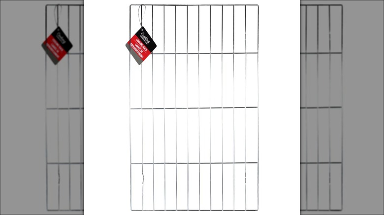 metal cooling rack white background