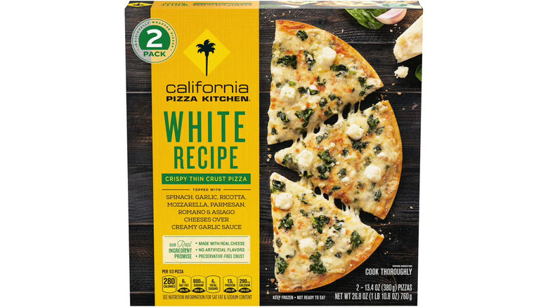 Box of California Pizza Kitchen White Crispy Thin Crust Pizza