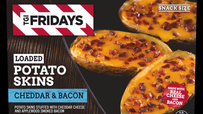 Package of TGI Friday's Loaded Cheddar & Bacon Potato Skins