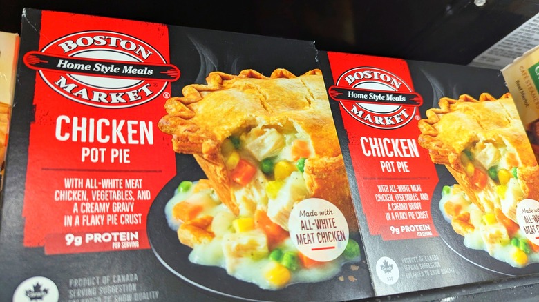 Boston Market frozen food selection at grocery store