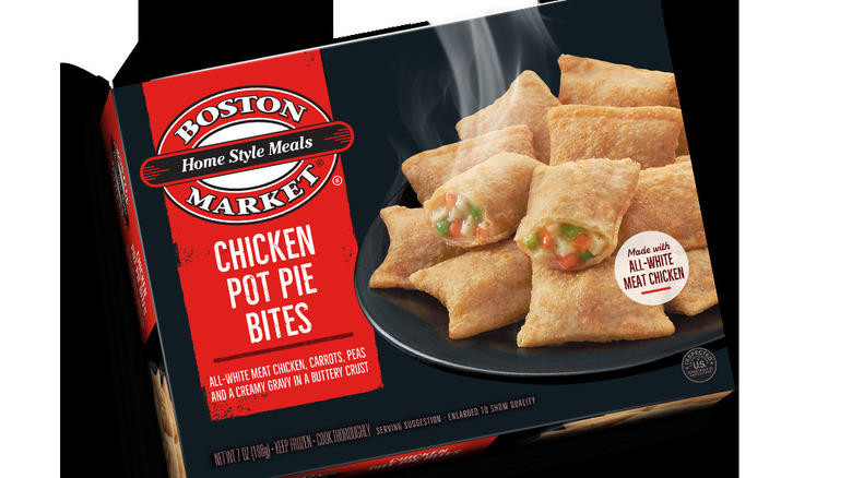 Box of Boston Market's Chicken Pot Pie Bites