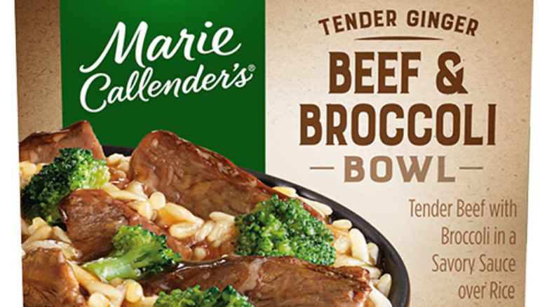 Box of Marie Callender's Beef & Broccoli Bowl
