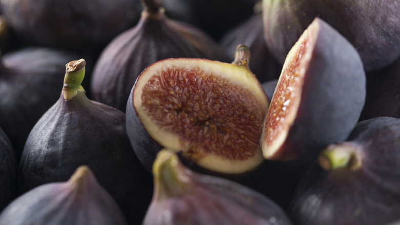Close up of fresh figs