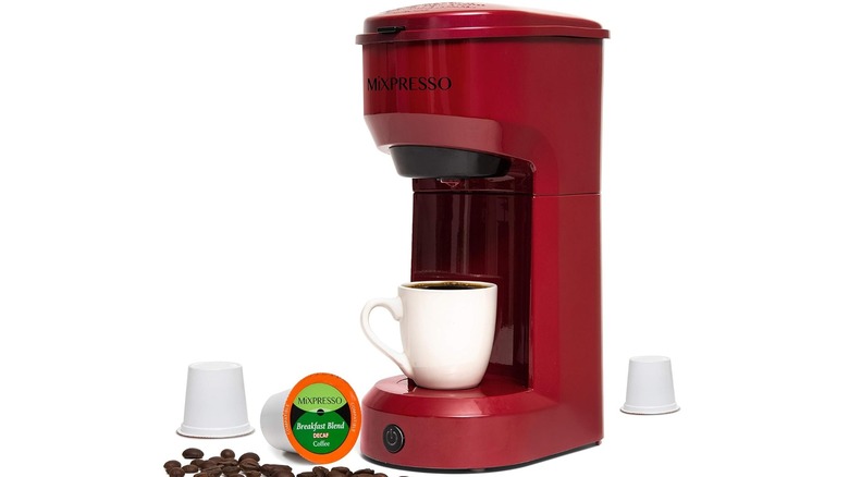 The Mixpresso 2 in 1 Coffee Brewer & Personal Coffee Maker