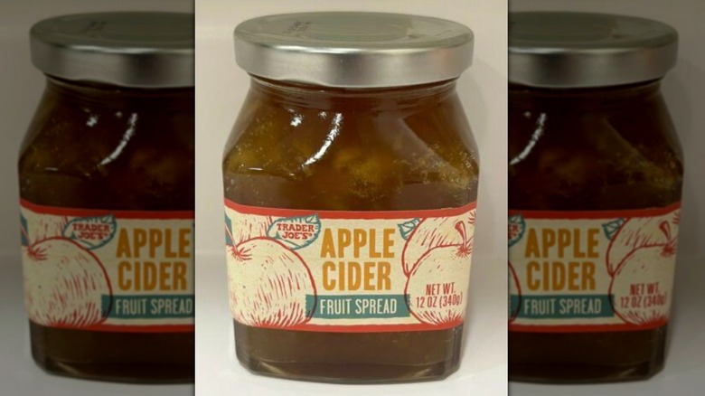 Jar of Trader Joe's Apple Cider Fruit Spread