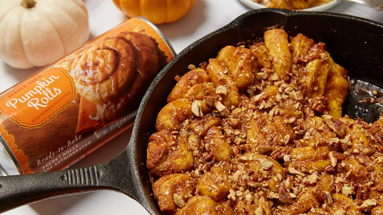 Canister of Trader Joe's Pumpkin Rolls