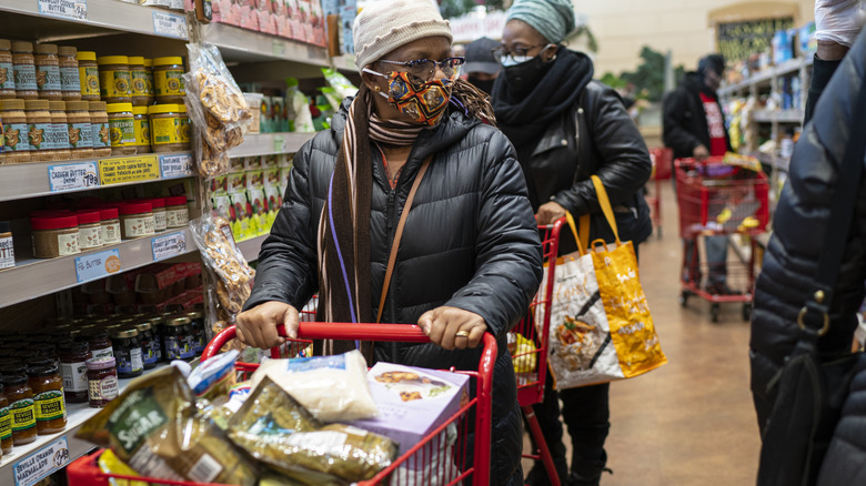 shopping at Trader Joe's