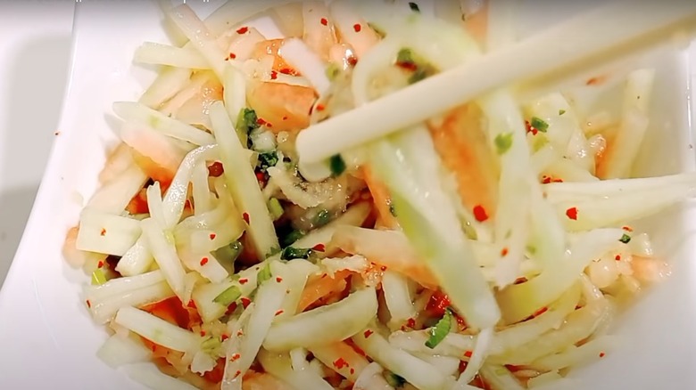 watermelon rind salad