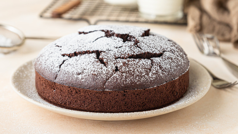 Chocolate sponge flourless cake