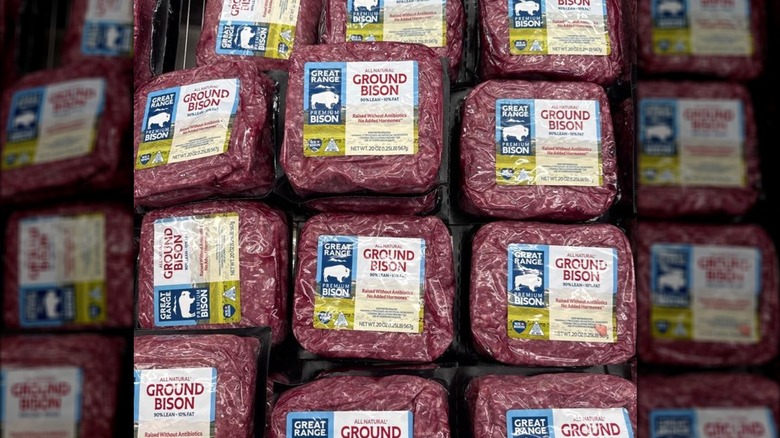 Packs of Great Range ground bison