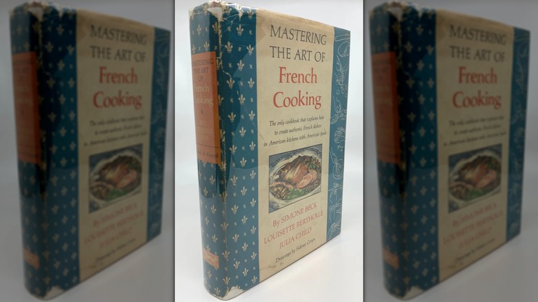 A copy of Mastering the Art of French Cooking by Julia Child