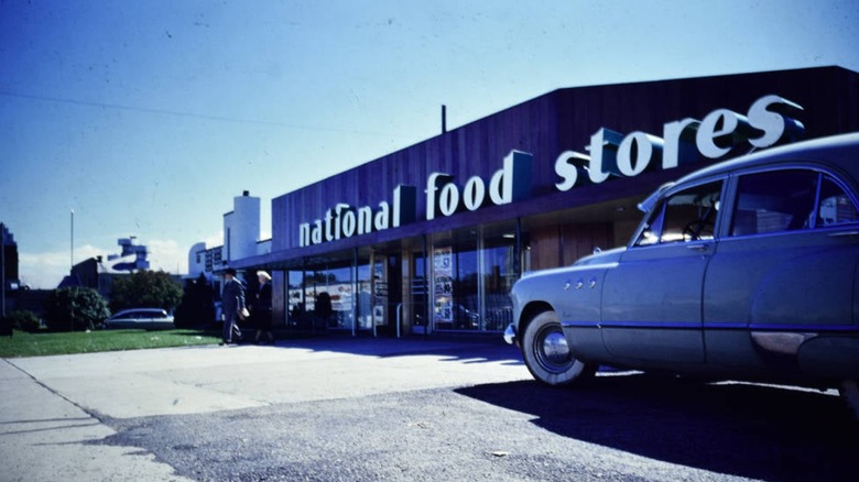 Outside a National Food Stores outlet