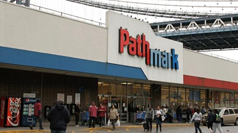 Outside a New York City Pathmark grocery store