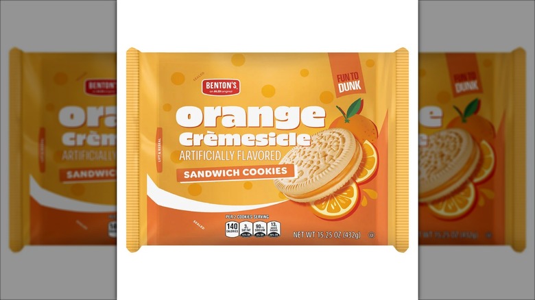 orange package of orange creamsicle cookies
