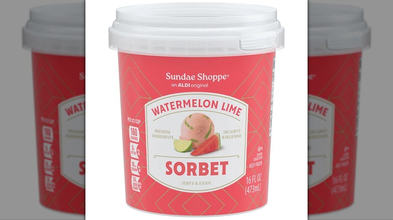 pint of aldi sundae shoppe sorbet