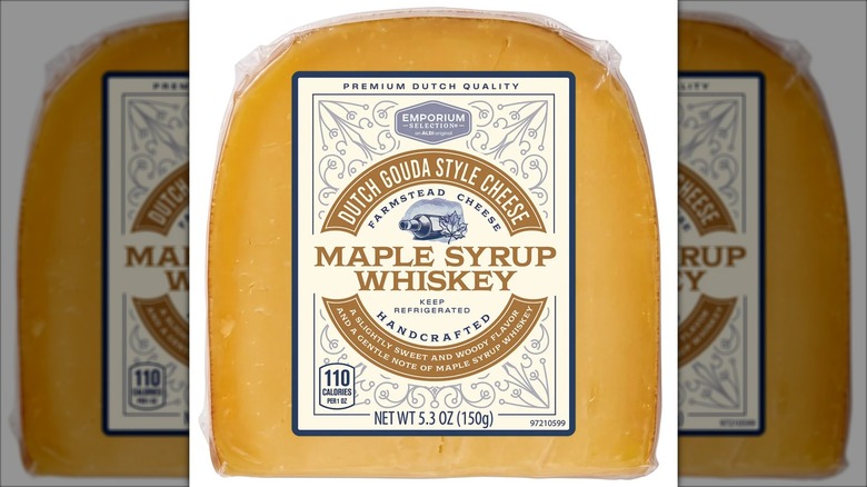chunk of maple syrup whiskey gouda dutch cheese
