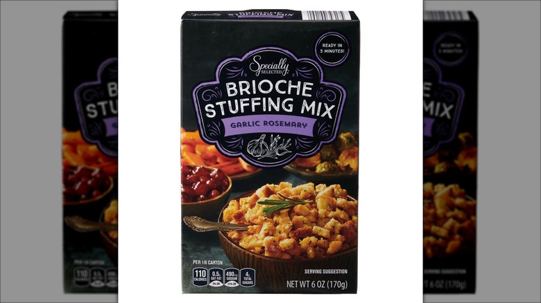 black box of gourmet stuffing mix