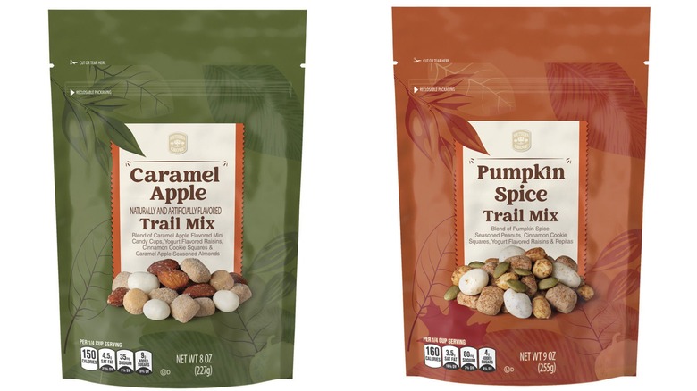 Southern Grove Caramel Apple and Pumpkin Spice trail mixes