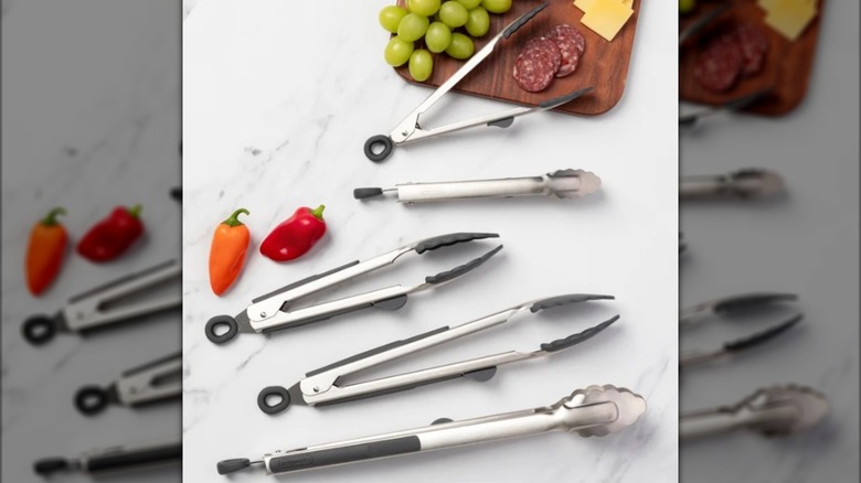 Prepworks 5-piece Heads-Up Cooking Tong Set