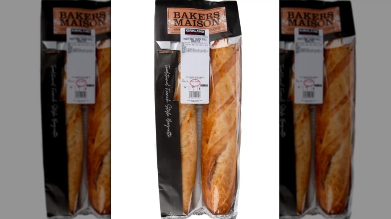 A two-pack of Costco's Kirkland Signature baguette