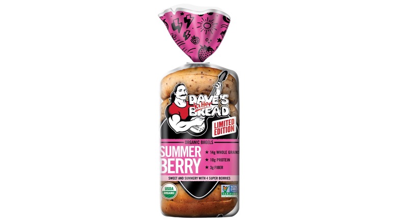 package of berry bagels with embellished wrapper