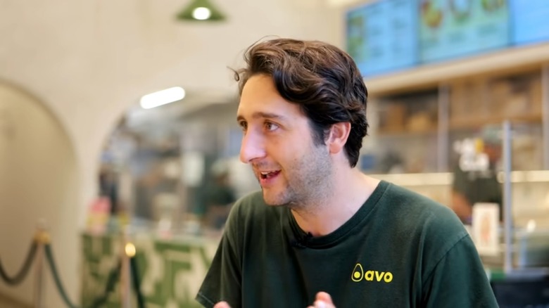 Alessandro Biggi wears an Avo t-shirt