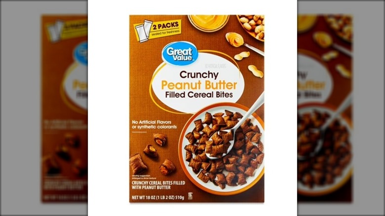 walmart great value peanut butter cereal in box