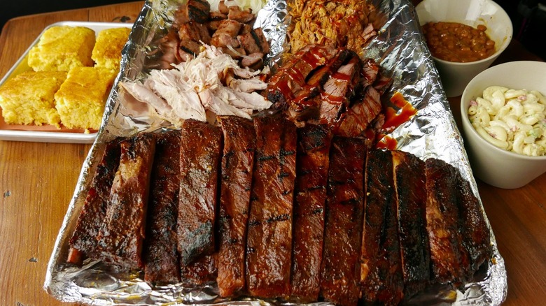 Food from KC's Rib Shack in New Hampshire