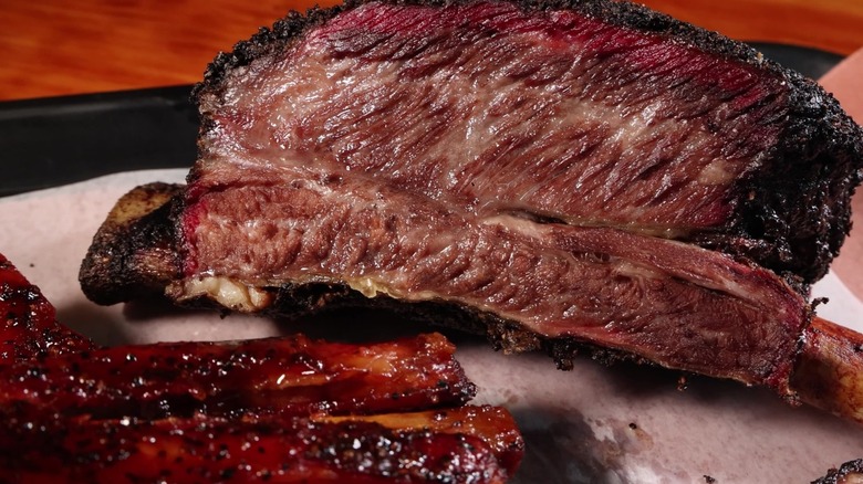 Food from Mad Jack's Mountaintop Barbecue in New Mexico