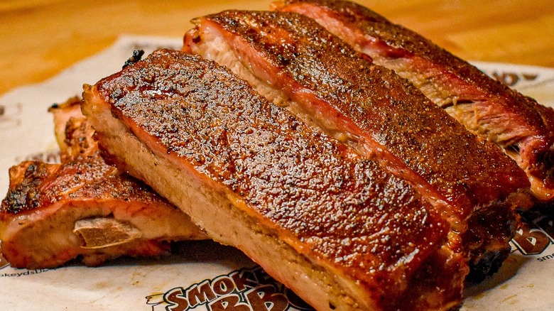 Ribs from Smokey D's BBQ in Iowa
