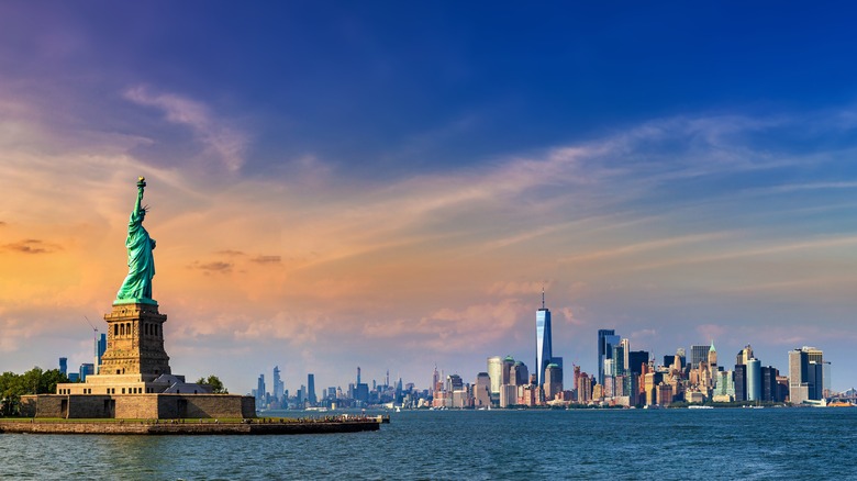 Statue of Liberty NYC skyline