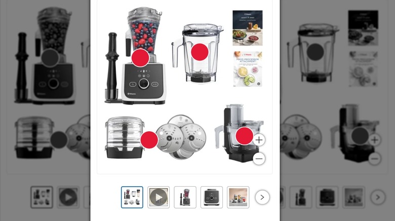 Vitamix professional blender with attachments