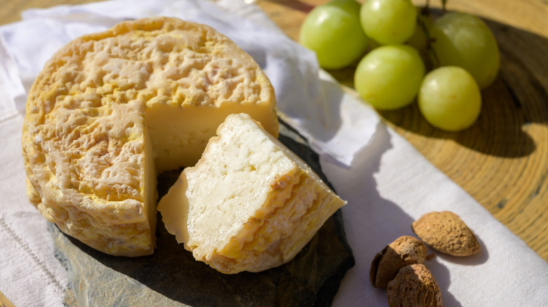 Sheep cheese with nuts