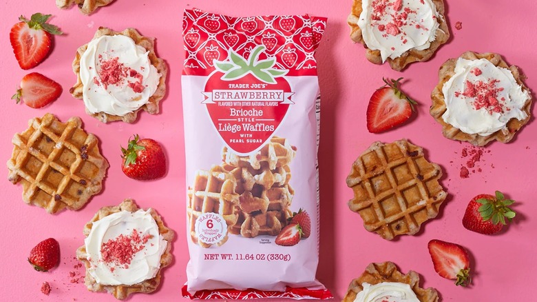 Trader Joe's Strawberry Brioche Style Liège Waffles