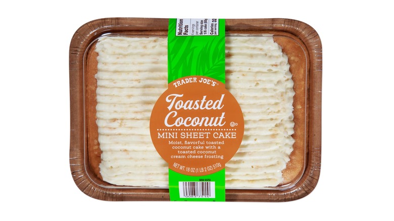 Trader Joe's Toasted Coconut Mini Sheet Cake