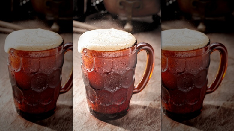 Glass of root beer
