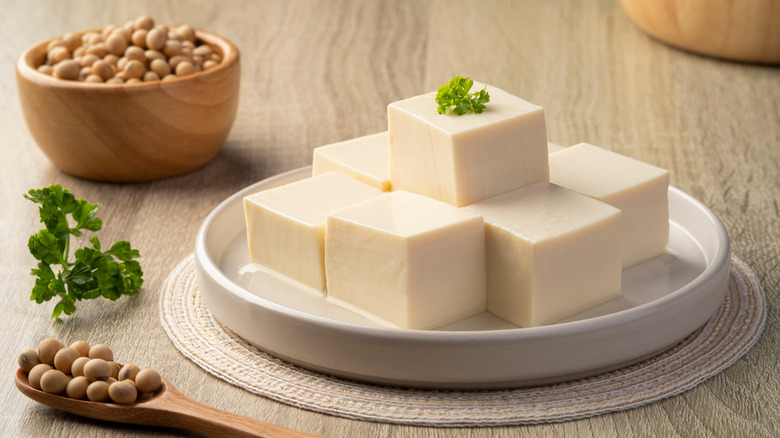 Pile of tofu