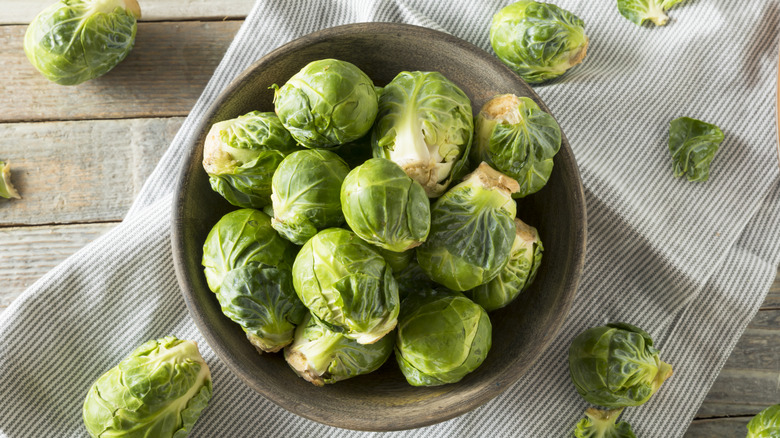 A bowl of Brussels sprouts