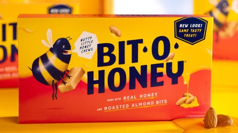 A box of Bit-O-Honey candies