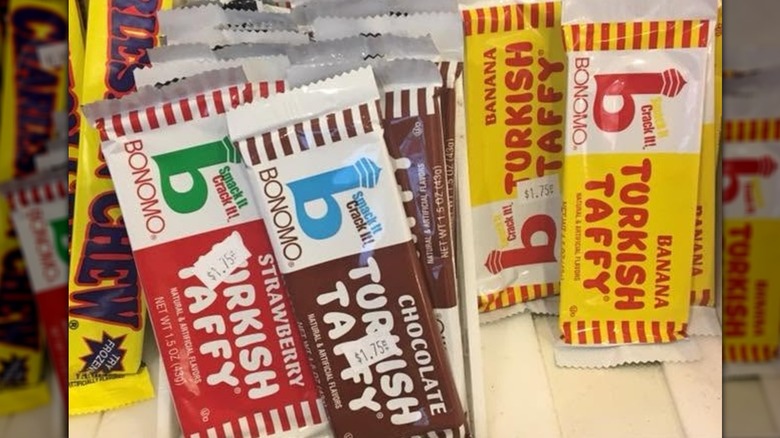 Bars of Bonomo Turkish Taffy