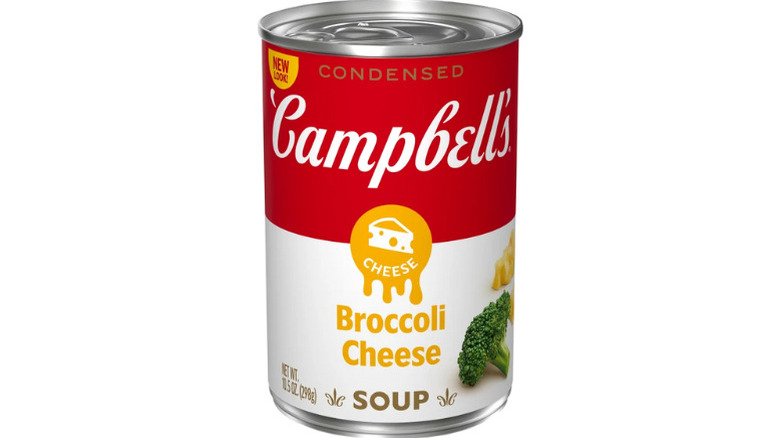 Can of Campbell's Condensed Broccoli Cheese Soup