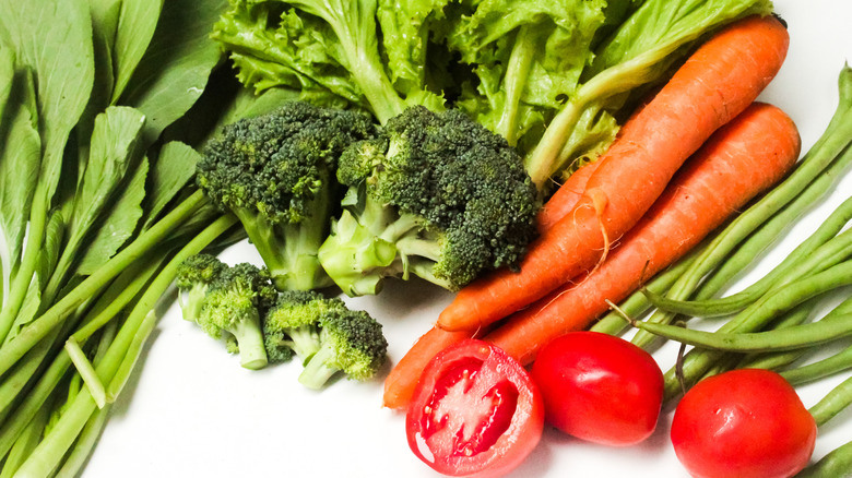 Various kinds of vegetable