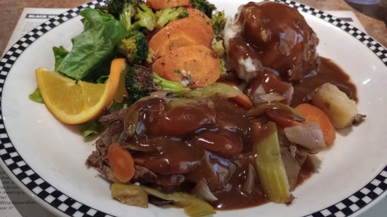 pot roast platter at black bear diner