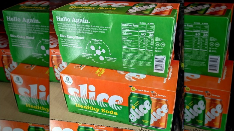 Boxes of Slice soda