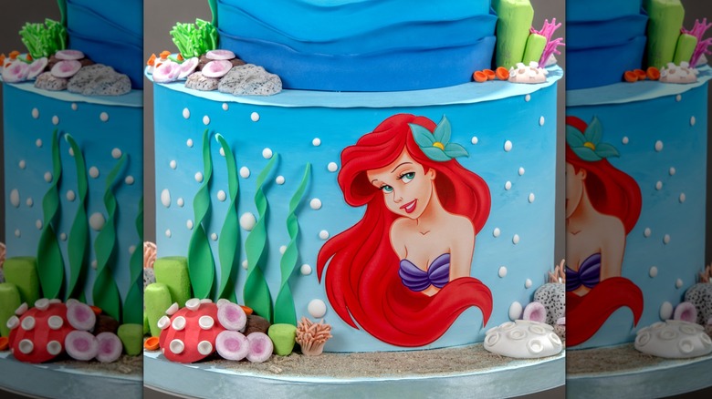 cake with Ariel on it