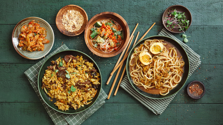 Asian food for lunch