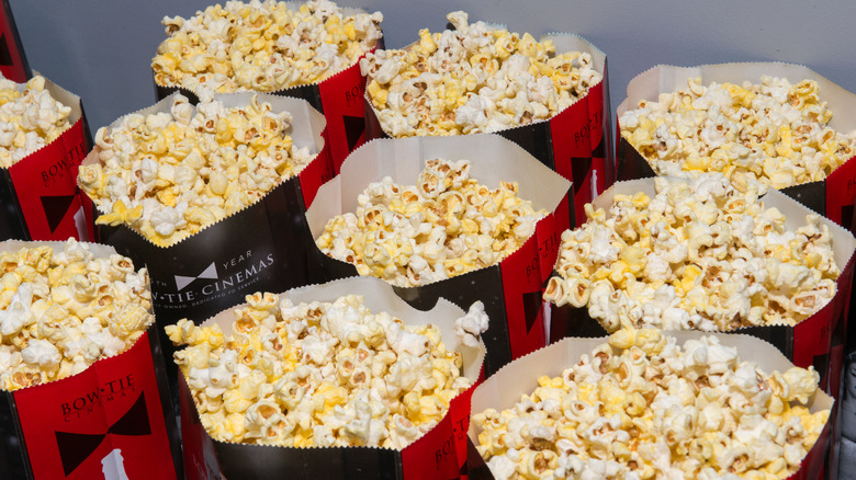 movie theater popcorn in bags