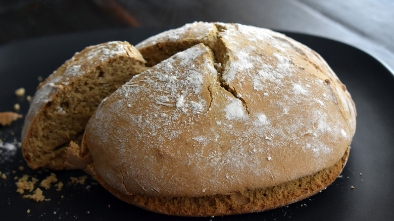 A loaf of bread made with Guinness
